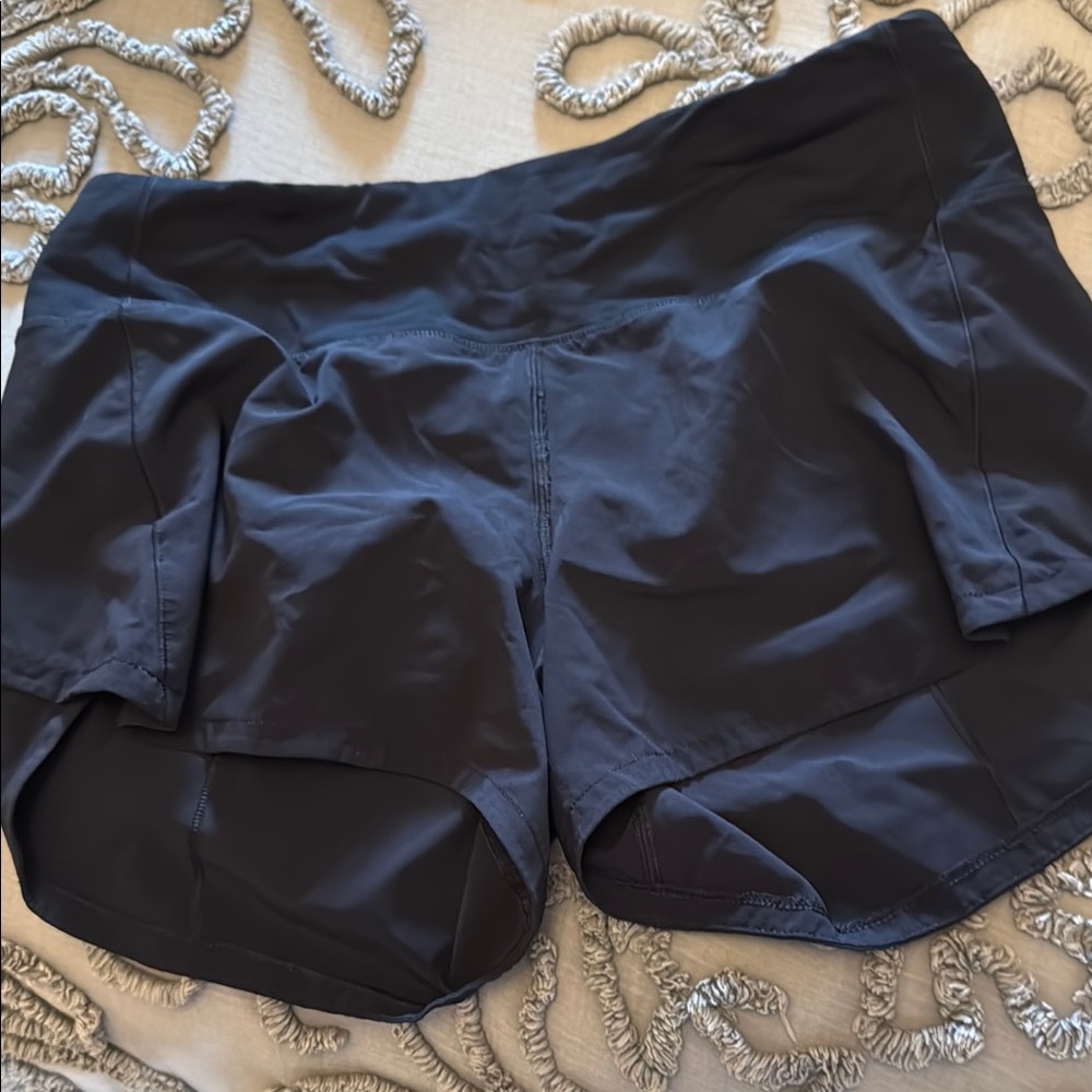 Women's Black Lulumeon Athletic Shorts